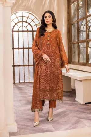 Farasha Unstitched 3 Piece  Chiffon Vol-01 Collection'2022-07-Harmony