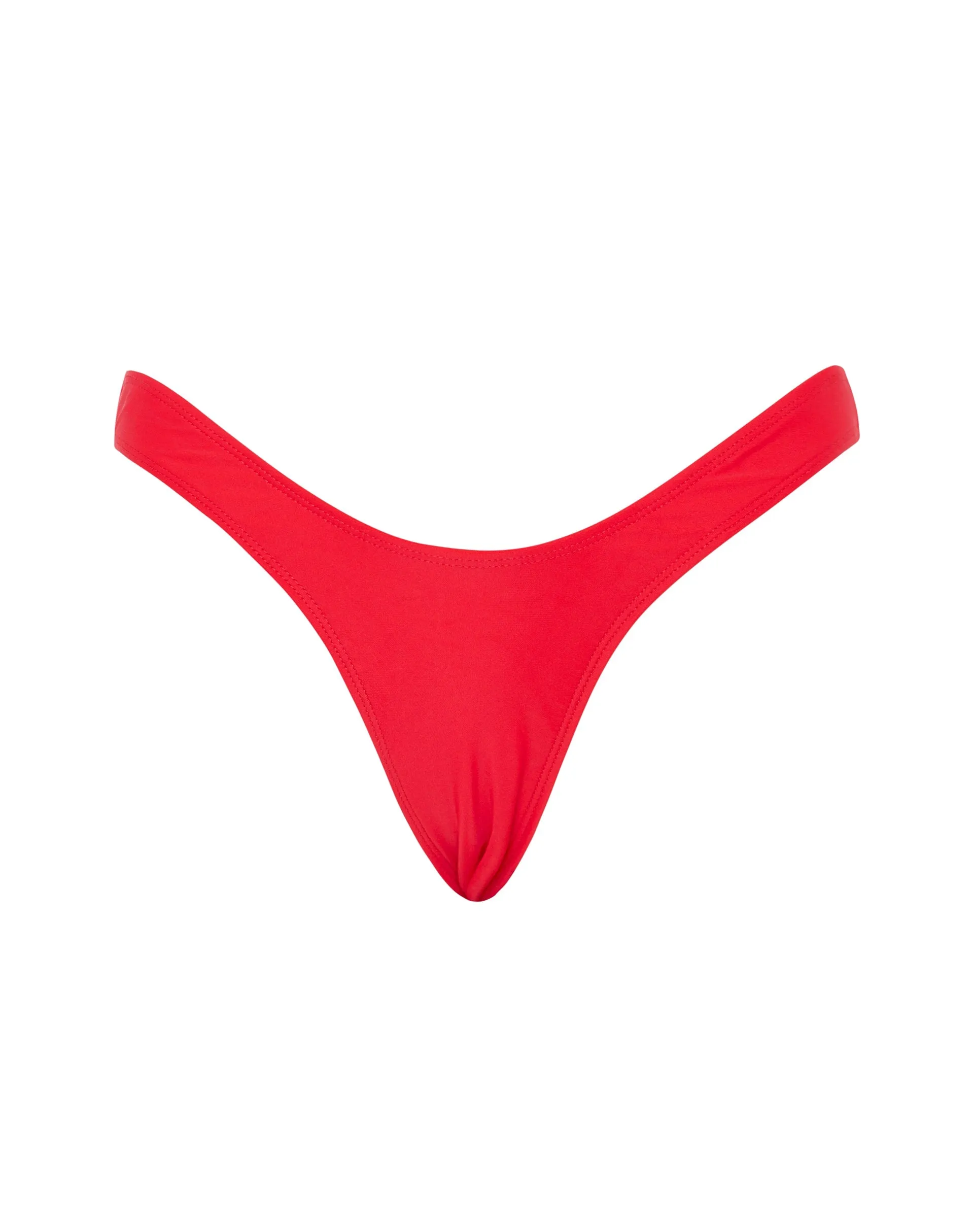 Farida Bikini Bottom in Scarlet Red