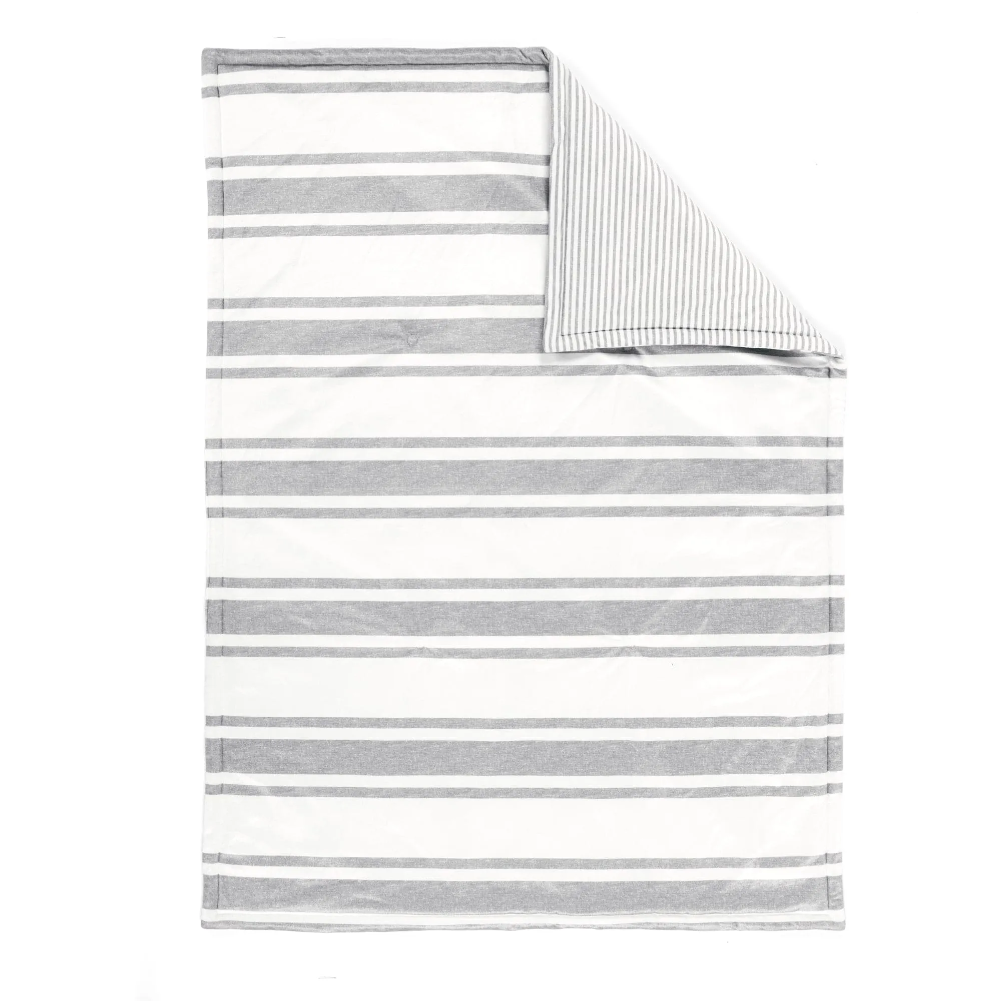 Farmhouse Stripe Reversible Soft & Plush Oversized Baby Blanket