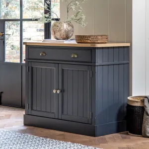 Farmington Blue Black 2 Door 1 Drawer Sideboard