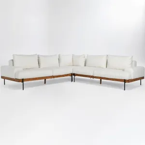 Faro Sectional, White