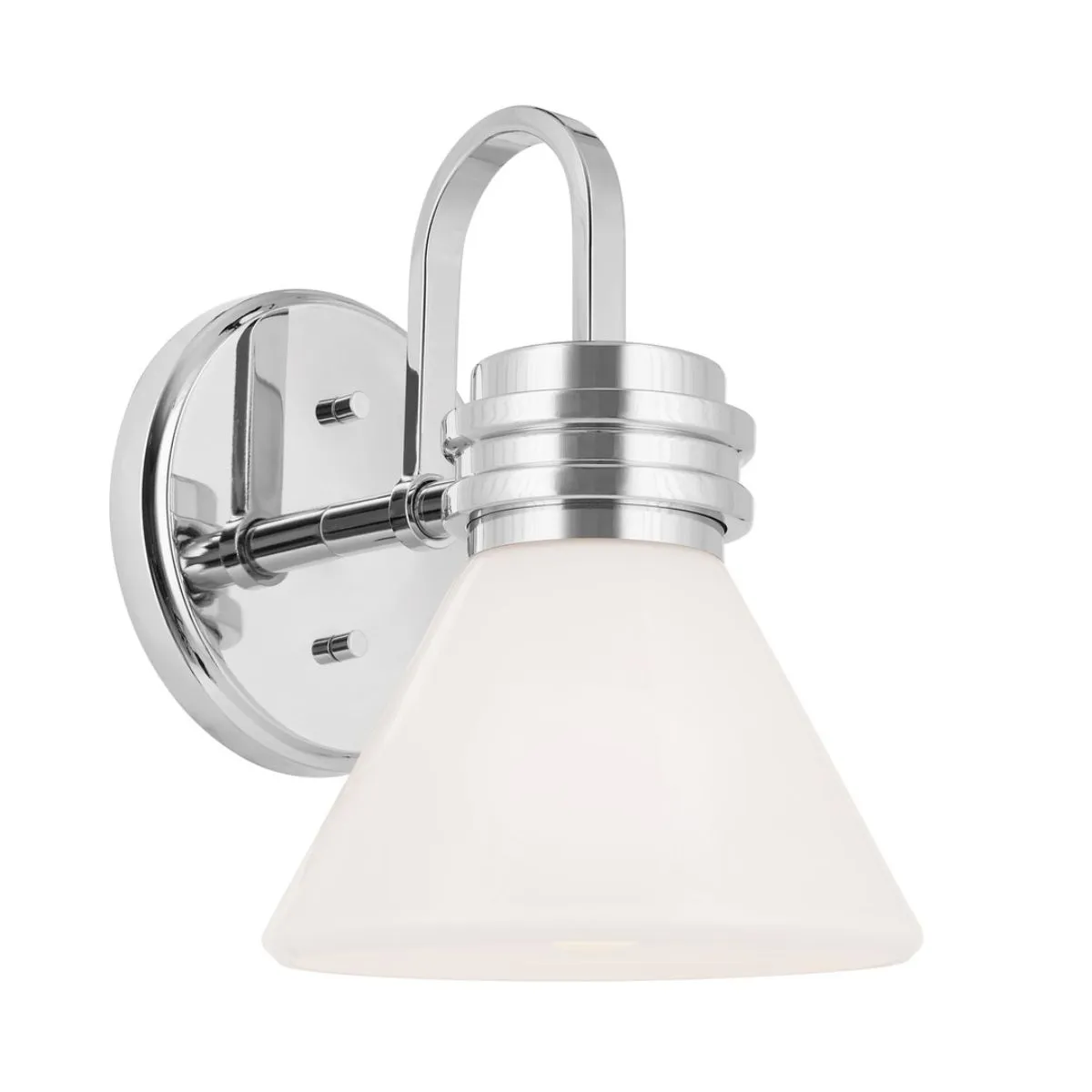 Farum 10 in. Armed Sconce Chrome Finish