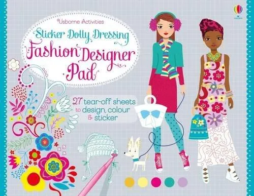 FASHION DESIGNER PAD STICKER DOLLY DRESSING