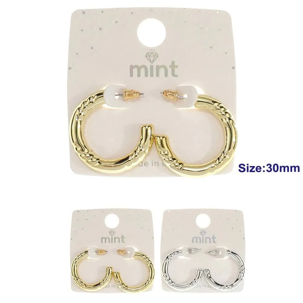 Fashion Hoop Earrings 46959 (12 units)