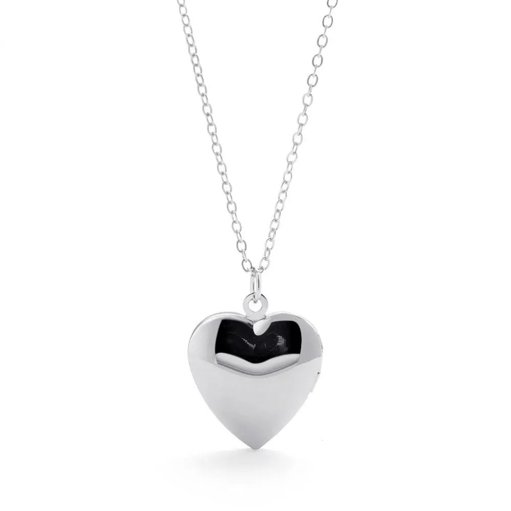 Fashion Jewelry Big Love Heart Necklace for Women in 925 Sterling Silver