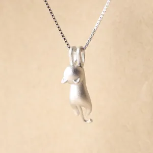 Fashion Jewelry Cats Pendants Necklaces in  925 Sterling Silver