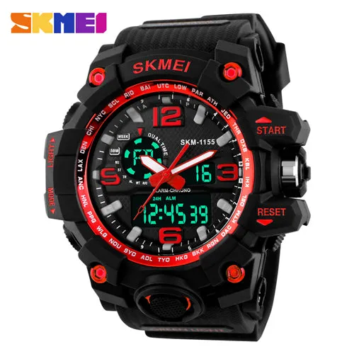 Fashion Sport Super Cool Men's Quartz Digital Watch Men Sports Watches SKMEI Luxury Brand LED Military Waterproof Wristwatches