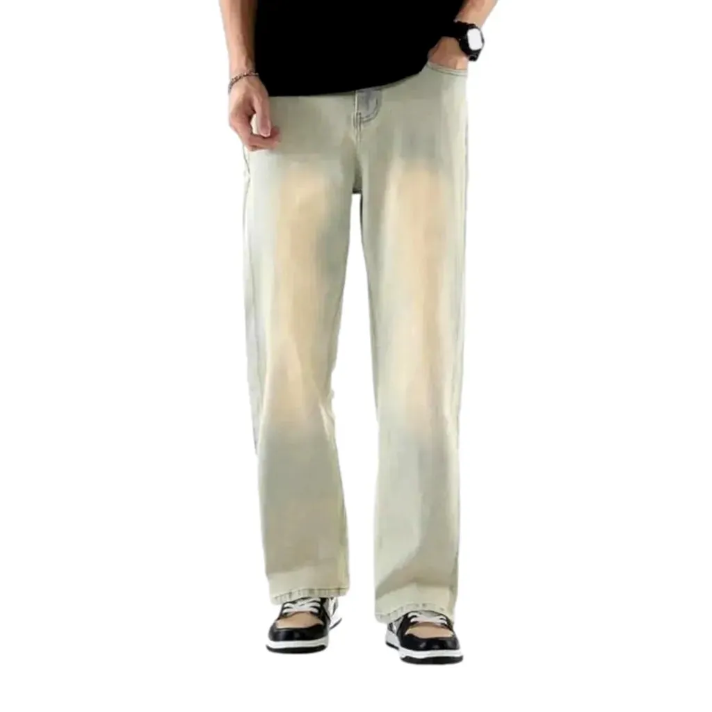 Fashionable baggy men's jeans