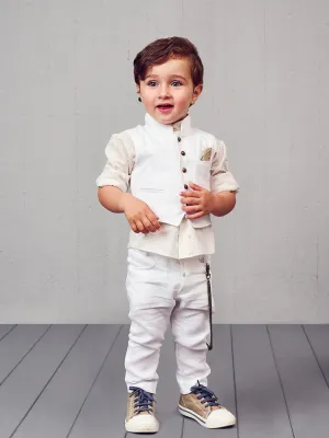 Fashionable Baptism outfit set 6pcs - JUSTIN