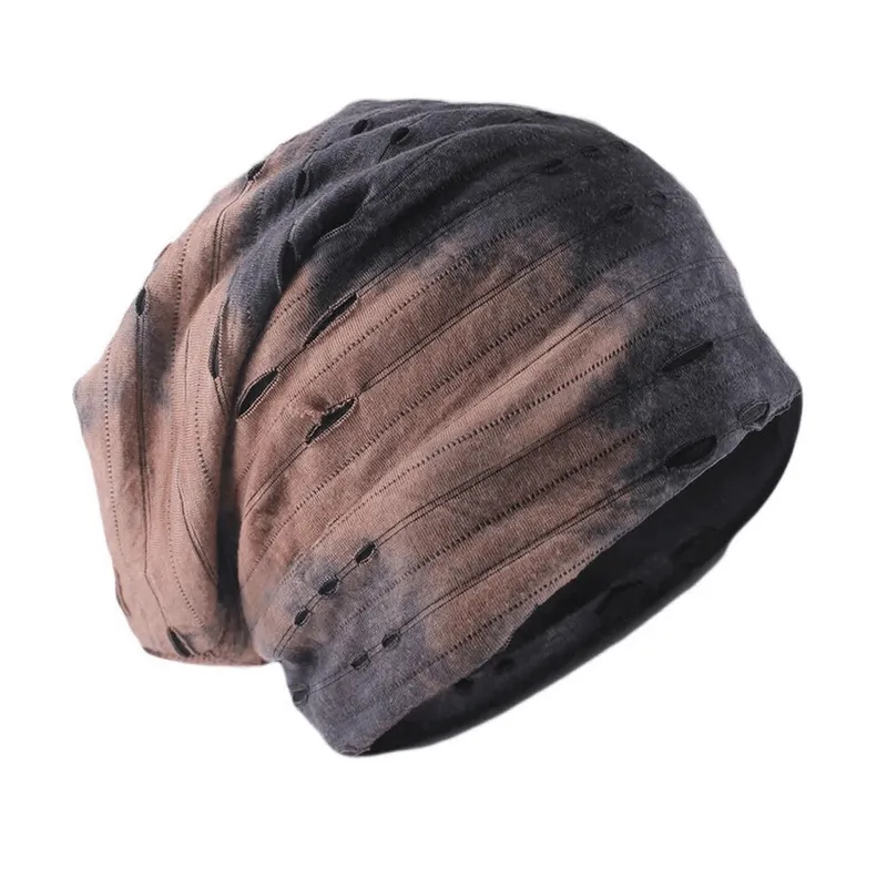 Fashionable Sports Men's Beanie with Ripped Holes - SF1687