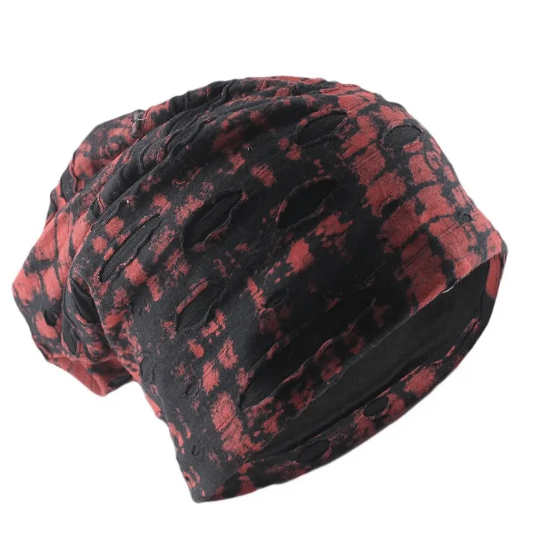 Fashionable Sports Men's Beanie with Ripped Holes - SF1687