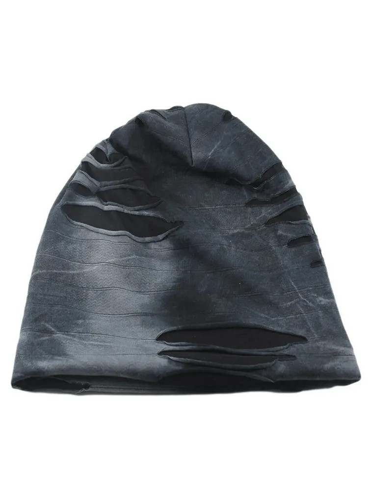 Fashionable Sports Men's Beanie with Ripped Holes - SF1687