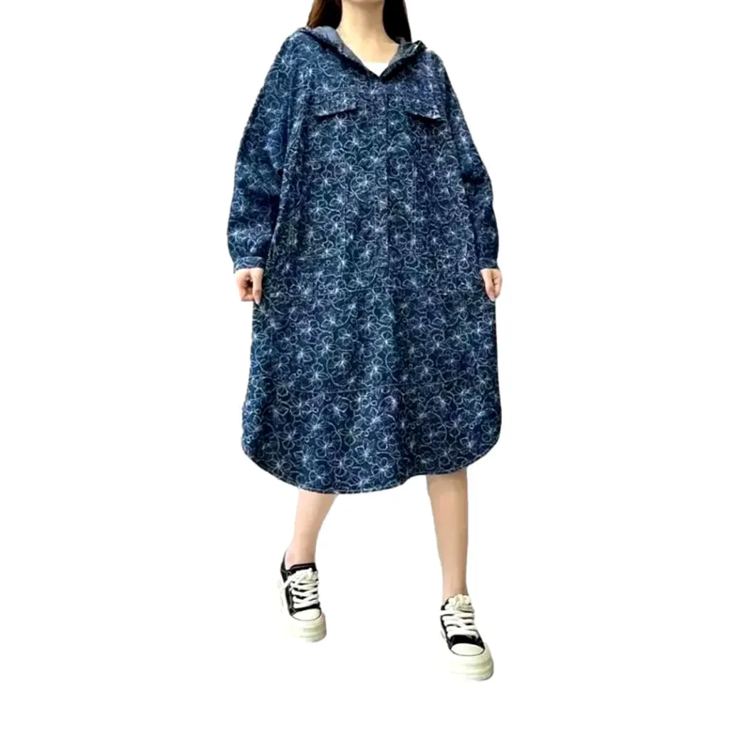 Fashionable vintage jean dress