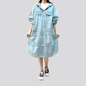 Fashionable vintage jean dress