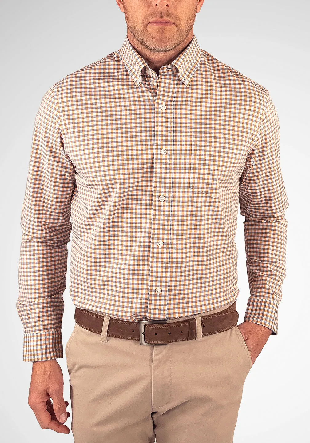 Fast-Dry Performance Gingham Shirt