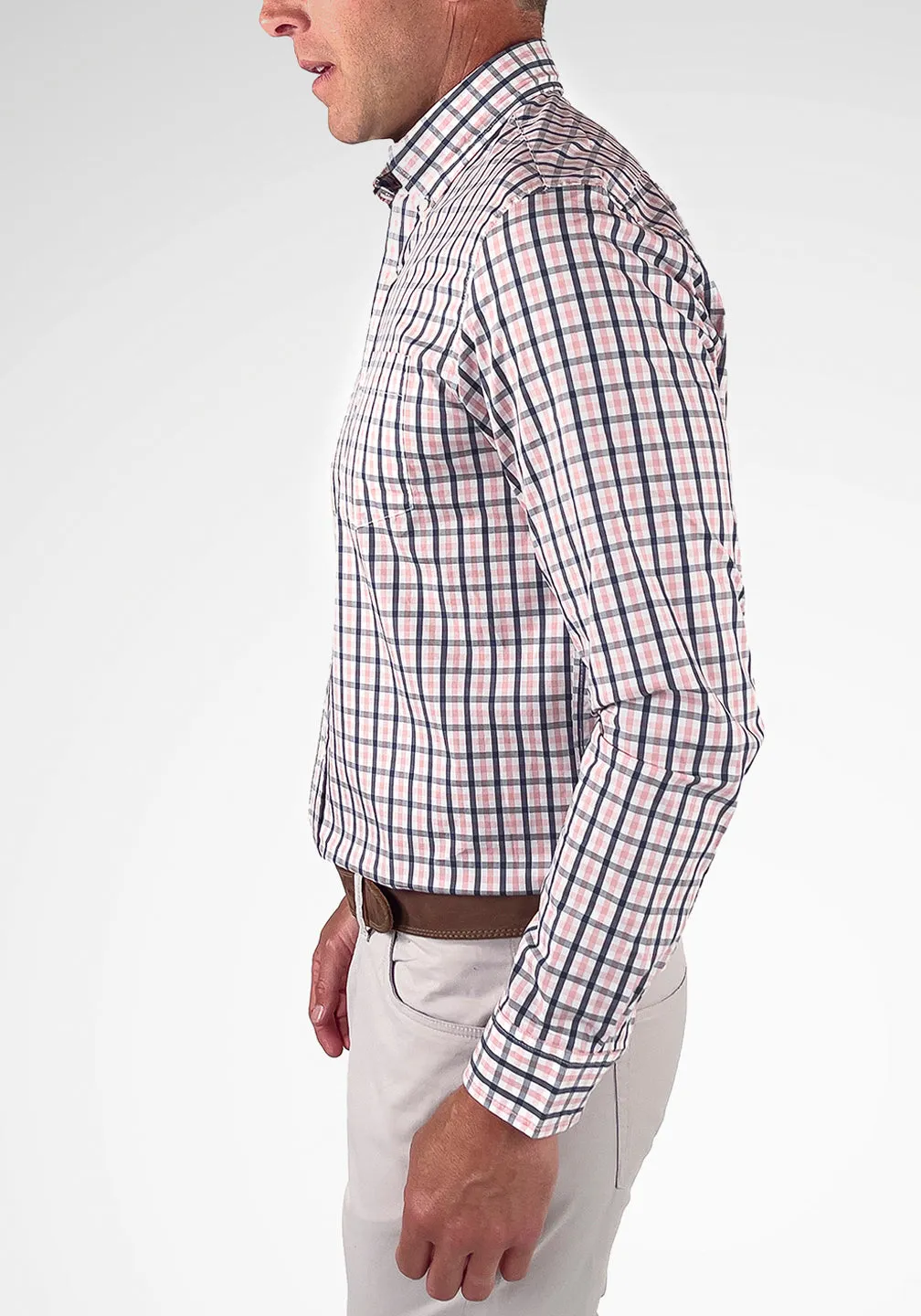 Fast-Dry Performance Gingham Shirt