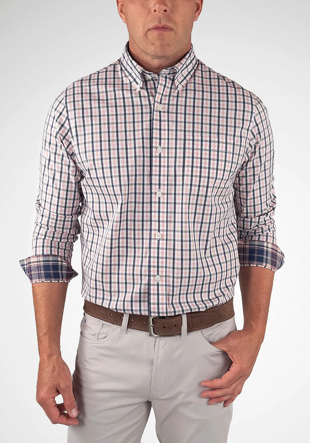 Fast-Dry Performance Gingham Shirt