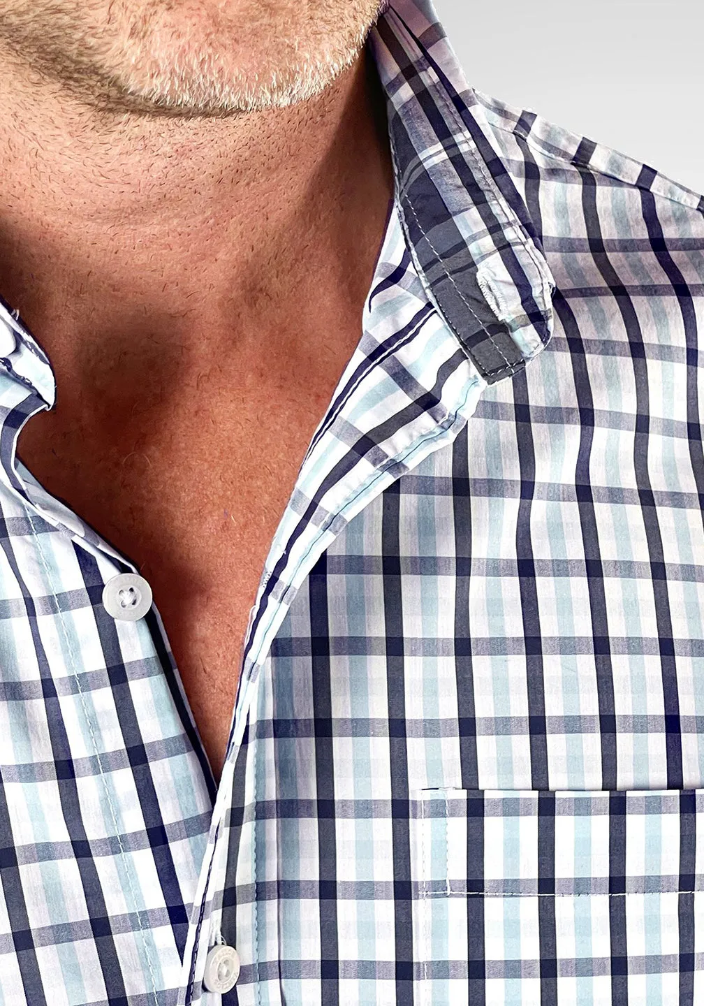 Fast-Dry Performance Gingham Shirt