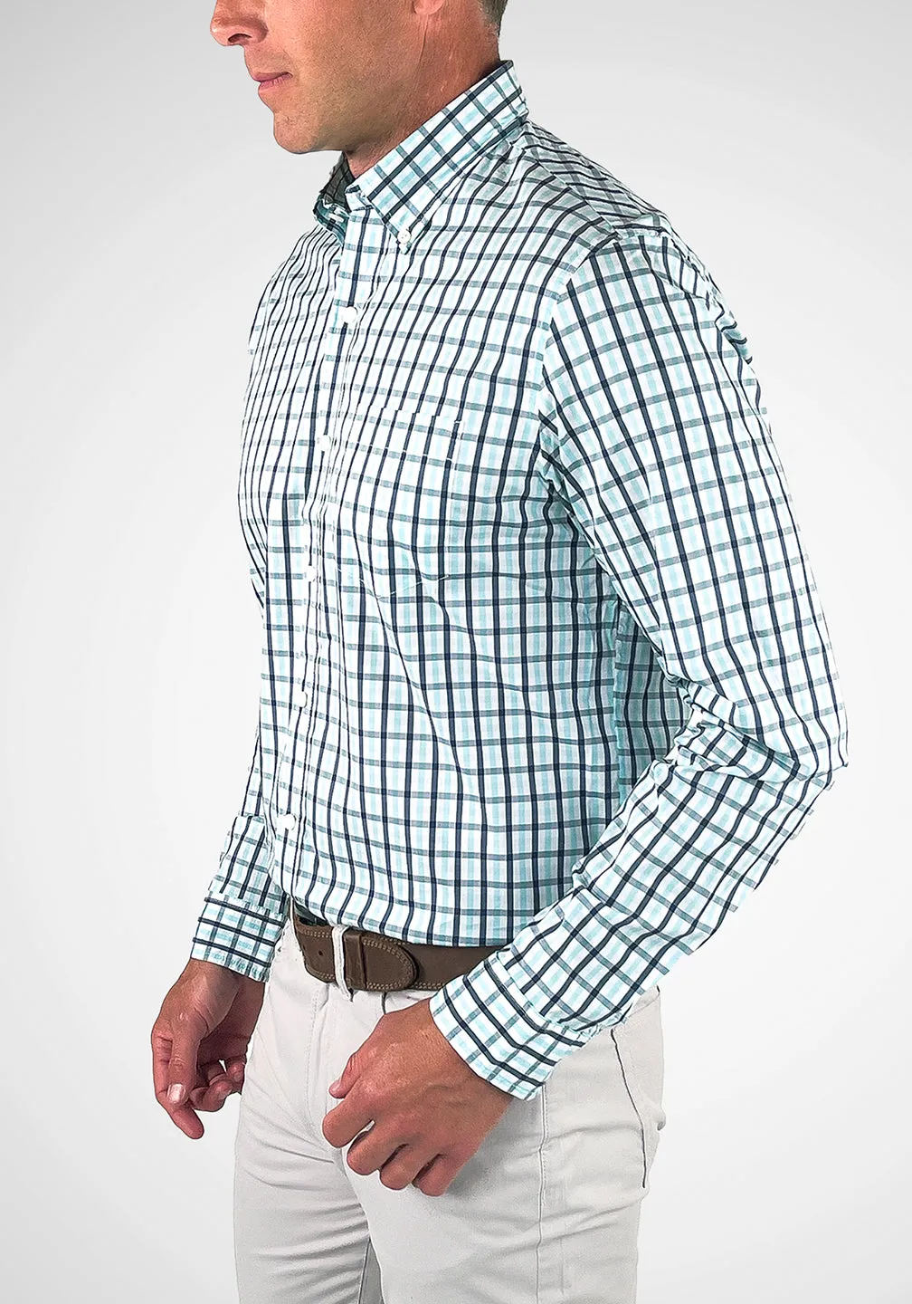 Fast-Dry Performance Gingham Shirt