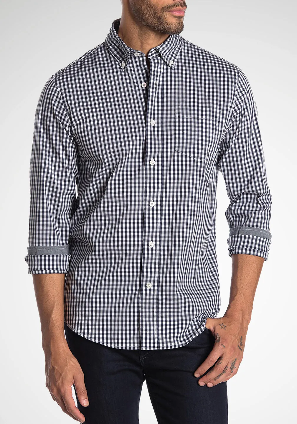 Fast-Dry Performance Gingham Shirt