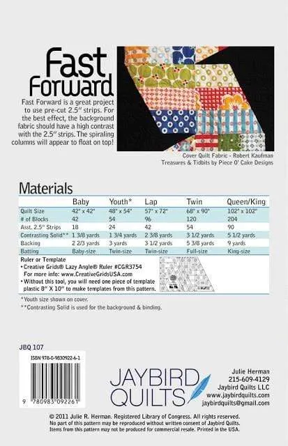 Fast Forward Quilt, Jaybird Quilts