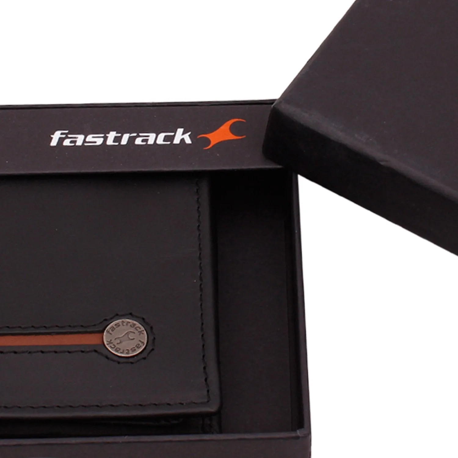 Fastrack Original Black Men's Bifold Multi Wallet (C0368LBK02)