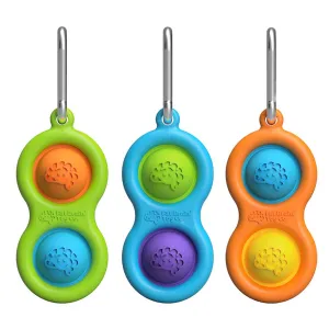 Fat Brain Colorful Simpl Dimpl Keychain - Sensory Fidget Toys