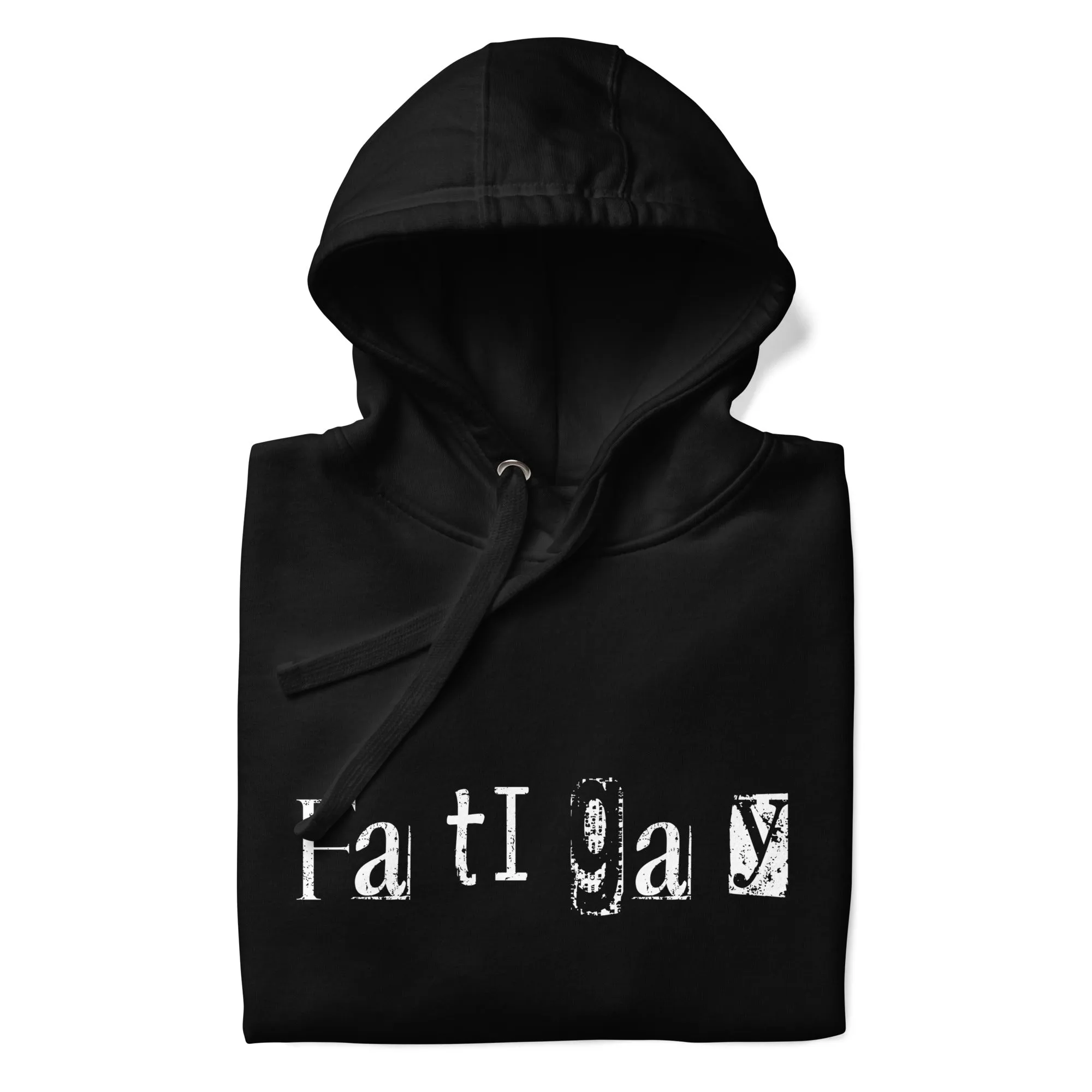 Fatigay Distressed Black | Hoodie