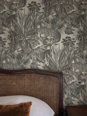 Faunacation 'Monochrome' Faux Suede Wallpaper By The Metre