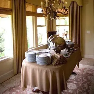 Faux Burlap Oval Tablecloth