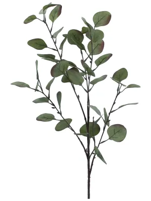 Faux Foliage - Dusky Flat Leaf Eucalyptus Stem