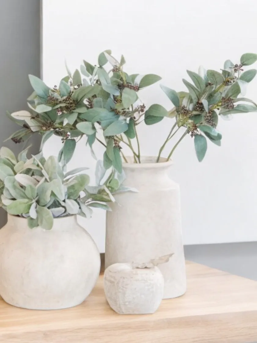 Faux Foliage - Seaded Eucalyptus Stem