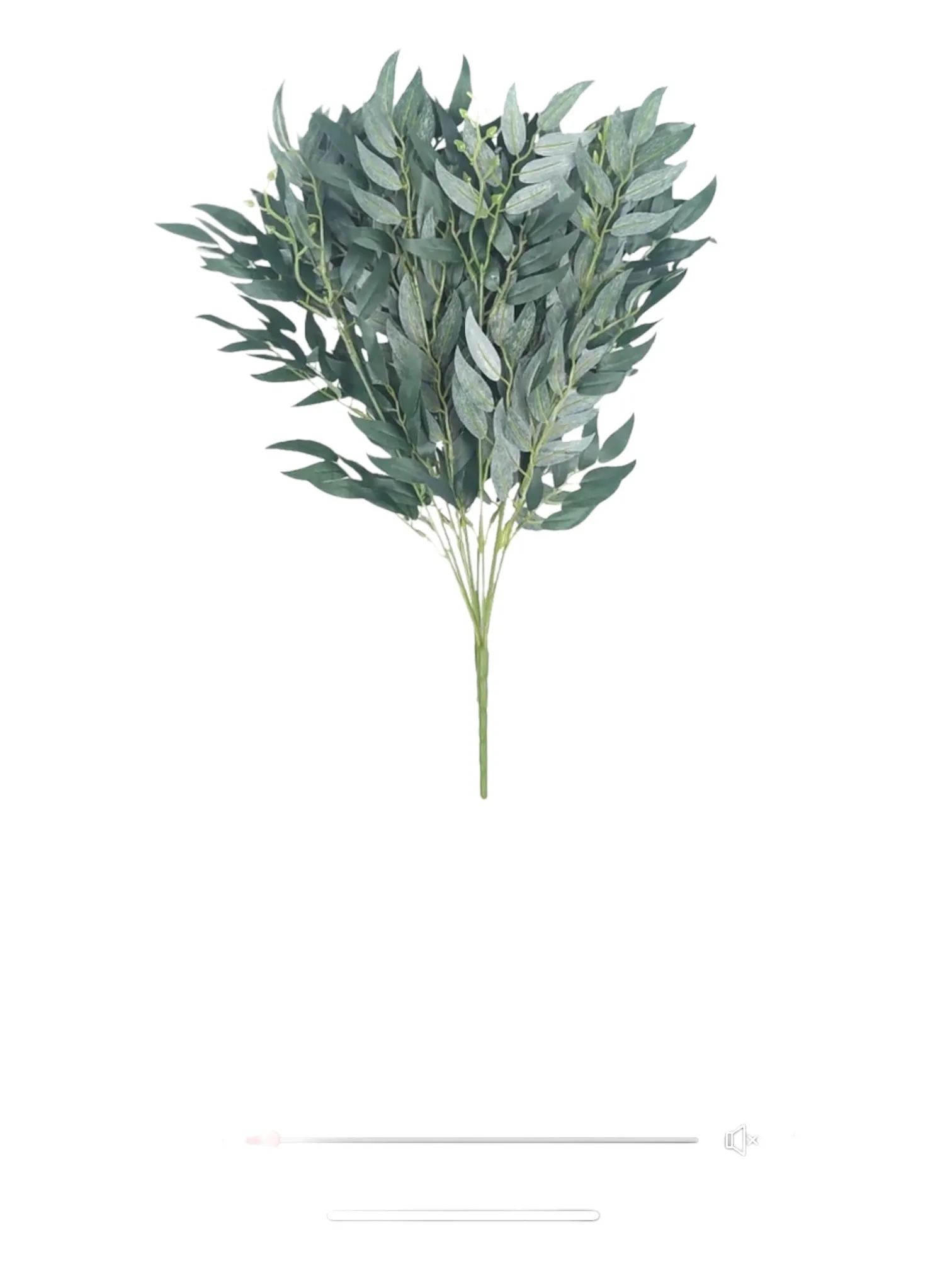 Faux Foliage - Willow Branch Olive Green