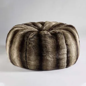 Faux Fur Bean Bag Dark Brown by Katrina Hampton