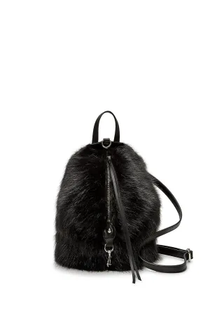 Faux Fur Convertible Mini Julian Backpack