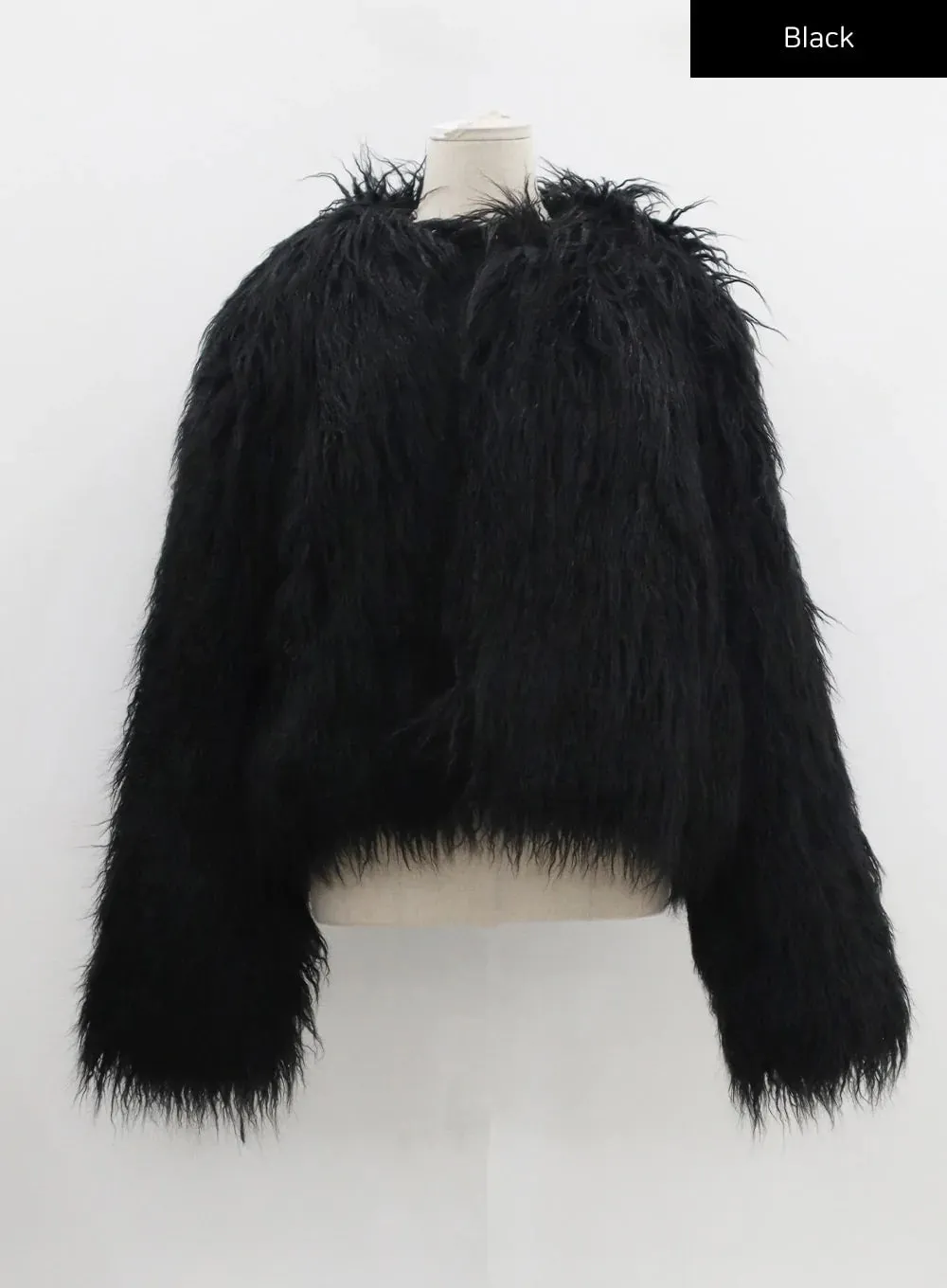 Faux Fur Cropped Jacket CD27