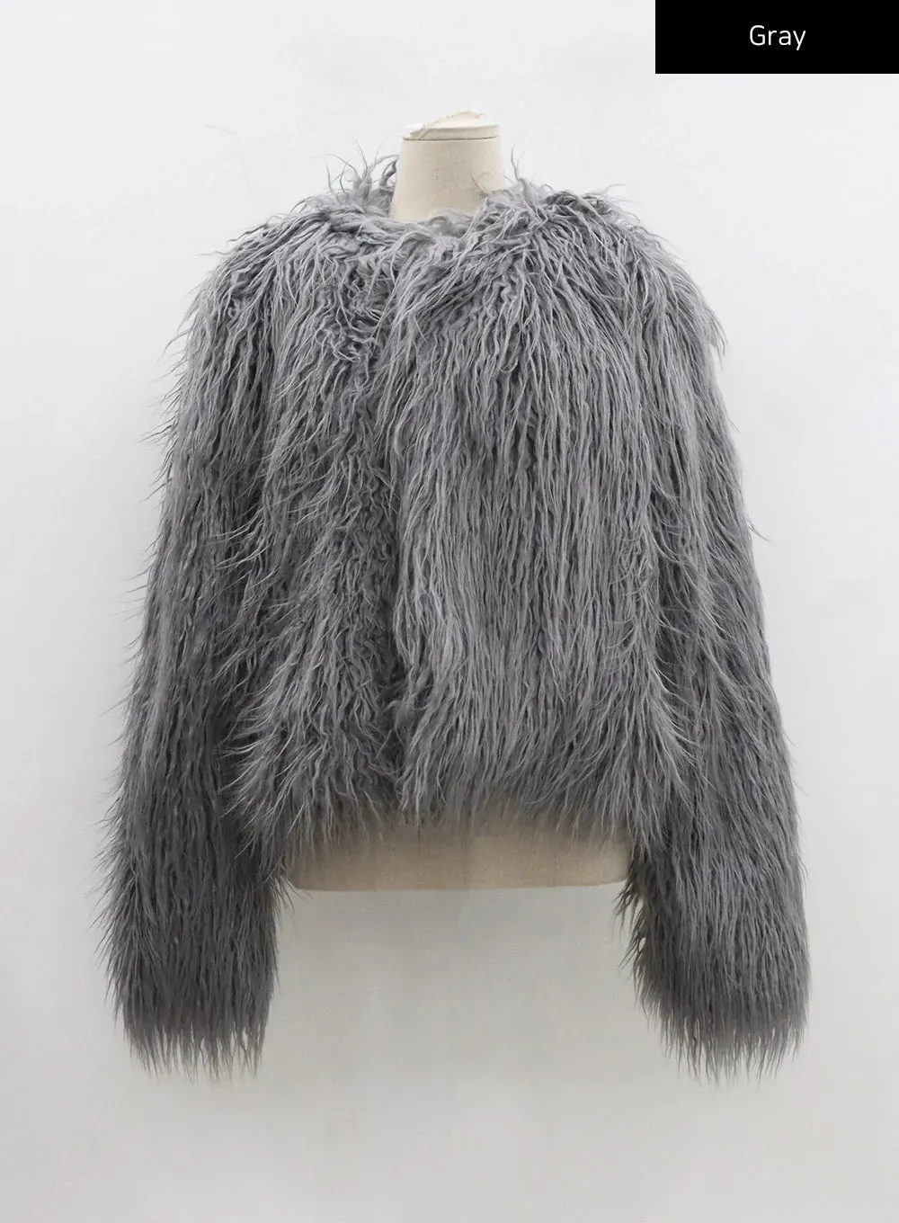 Faux Fur Cropped Jacket CD27