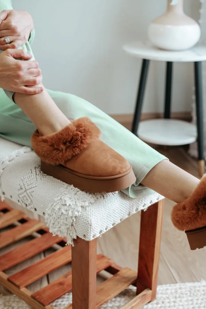 Faux Fur Slippers