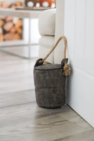 Faux Leather Doorstop