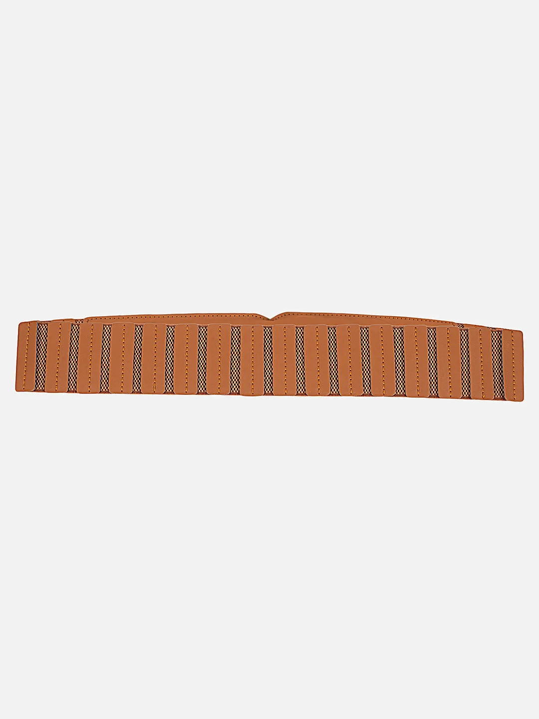 Faux Leather Elasticated Belt