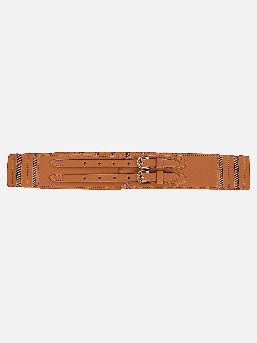 Faux Leather Elasticated Belt