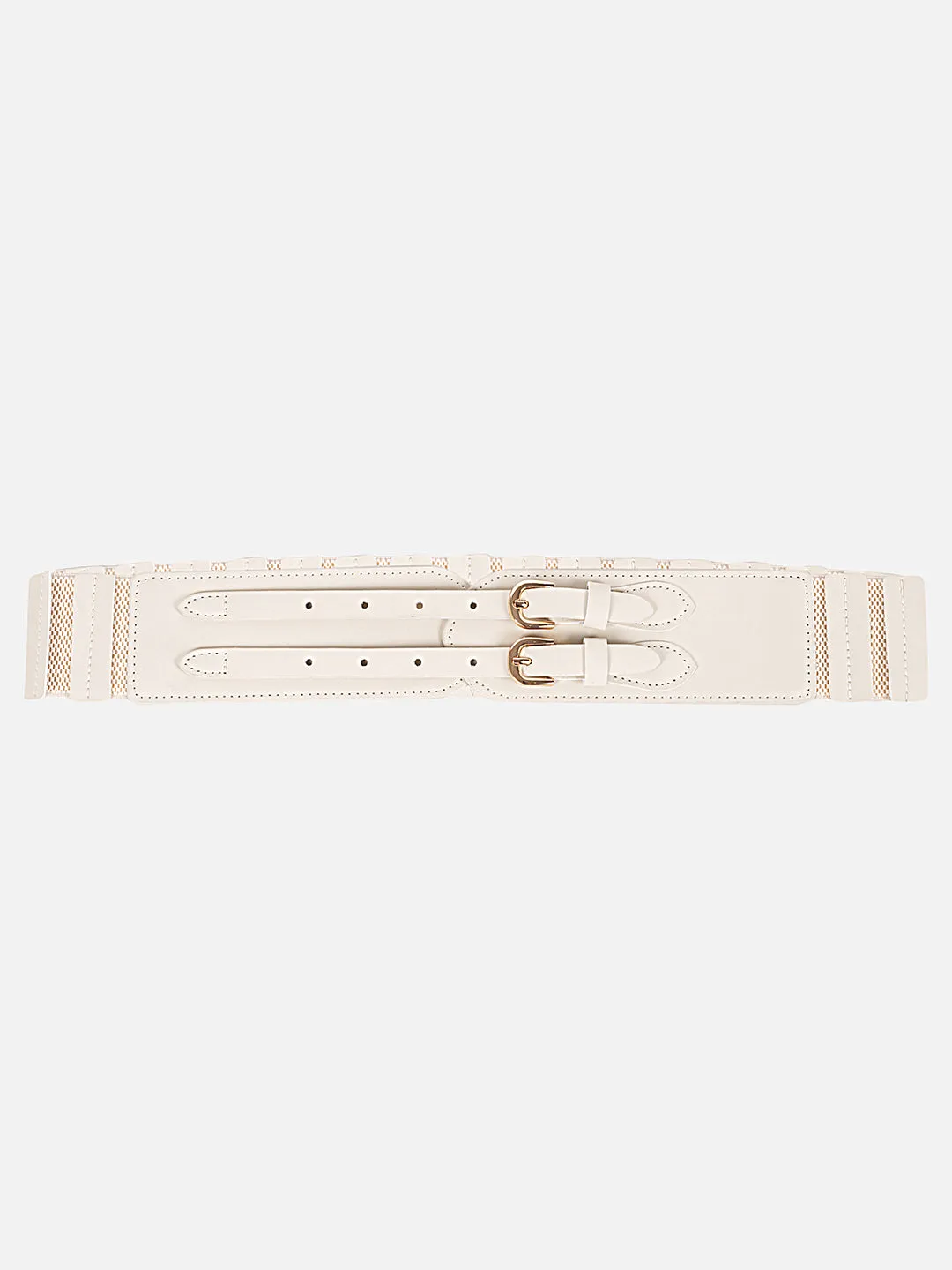 Faux Leather Elasticated Belt