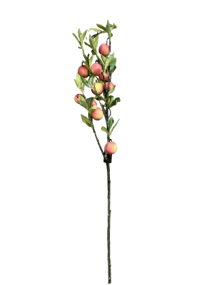 Faux Nectarine Branch Foliage