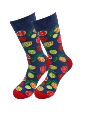 Favorite Food Fruits Socks - Lemon - for Men and Women