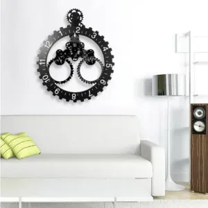 Fawes Gear-Driven Retro Wall Clock