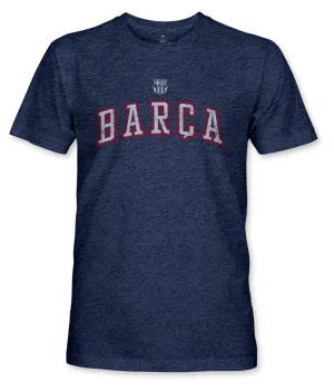 FC Barcelona Athletic Wordmark Vintage Triblend T-Shirt - Navy