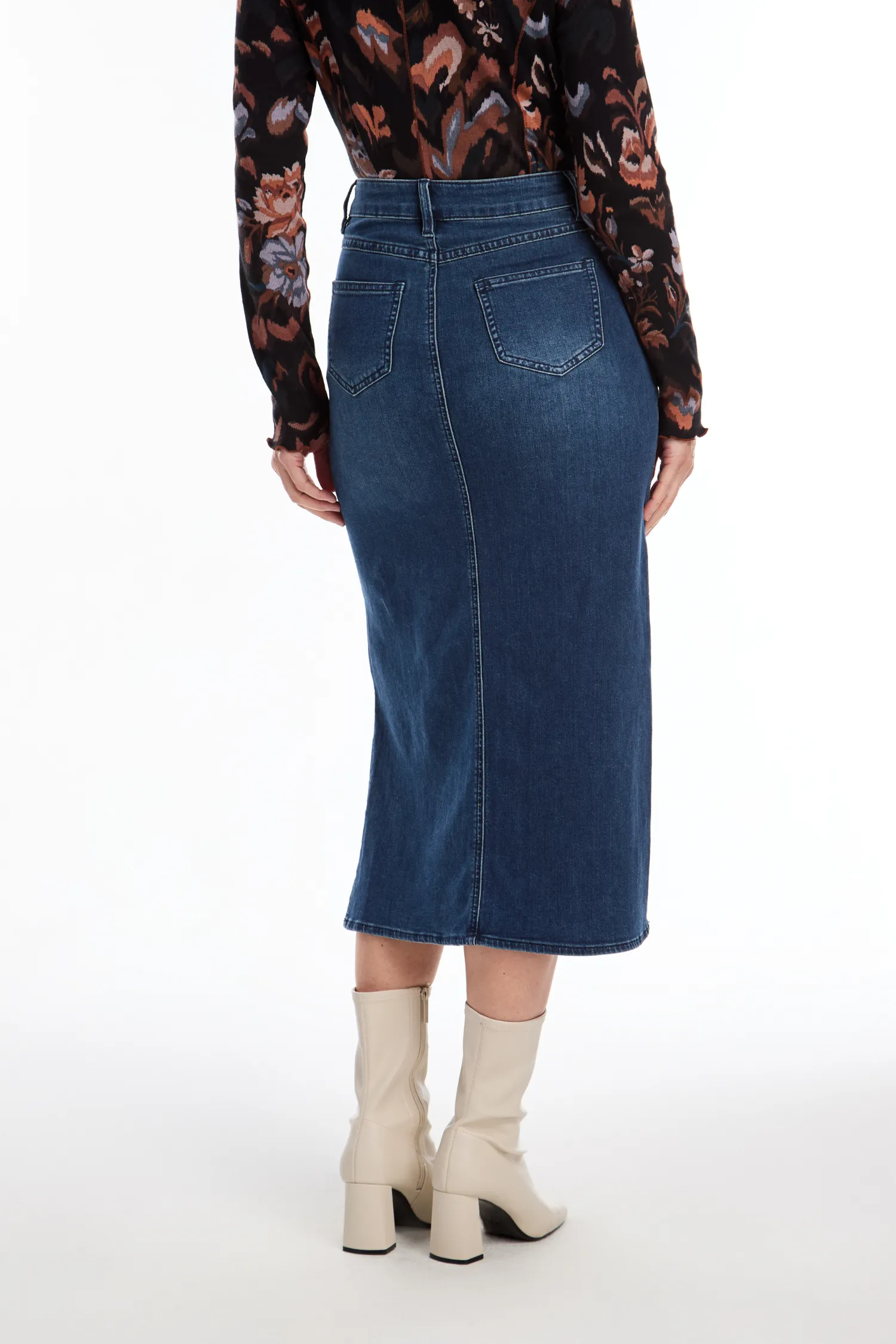 FDJ Denim Midi Skirt - Style 6981843