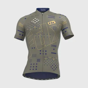 Fdx All Day Green Men's & Boy's Short Sleeve Summer Cycling Jersey