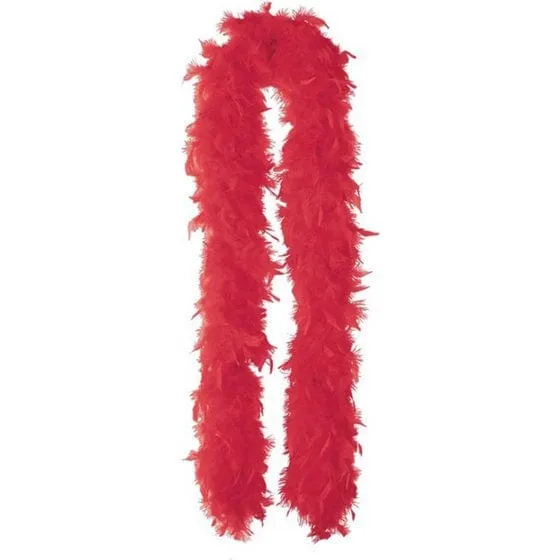 Feather Boa Red