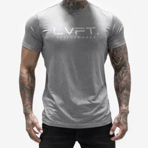 Feather Tech Tee- Heather Grey